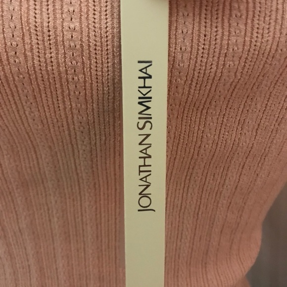 Jonathan Simkhai Linked Rib Cross Front Top - Picture 5 of 7